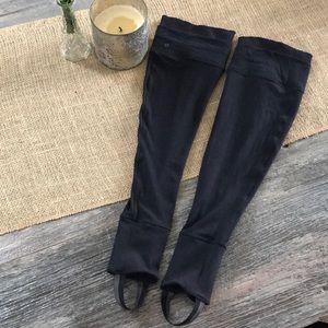Lululemon Black Stirrup Leg Warmers